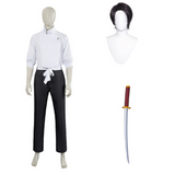 Yuta Okkotsu Cosplay Costume White Suit Adult Male Halloween Carnival Costume