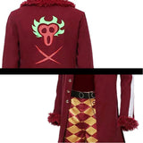 Bartolomeo Cosplay Costume Red Trench Coat Outfit Adult Male Halloween Carnival Costume