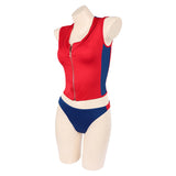Baywatch Cosplay Costume Summer Quinn Red Swimsuit Adult Female Halloween Carnival Costume