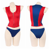 Baywatch Cosplay Costume Summer Quinn Red Swimsuit Adult Female Halloween Carnival Costume