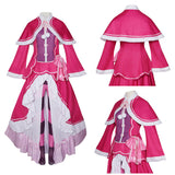 Beatrice Cosplay Costume Pink Outfit Adult Female Halloween Carnival Costume