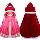 Beauty and the Beast Cosplay Costume Belle Pink Dress Adult Female Halloween Carnival Costume