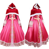 Beauty and the Beast Cosplay Costume Belle Pink Dress Adult Female Halloween Carnival Costume