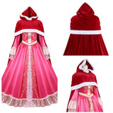 Beauty and the Beast Cosplay Costume Belle Pink Dress Adult Female Halloween Carnival Costume