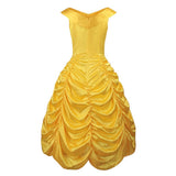 Beauty and the Beast Cosplay Costume Belle Yellow Dress Adult Female Halloween Carnival Costume