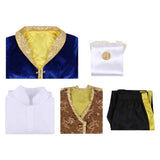 Beauty and the Beast Cosplay Costume The Beast Blue Outfit Adult Male Halloween Carnival Costume