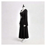 Beetlejuice Cosplay Costume Lydia Black Dress Adult Female Halloween Carnival Costume