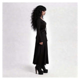 Beetlejuice Cosplay Costume Lydia Black Dress Adult Female Halloween Carnival Costume