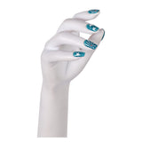 Billie Doe Blue Cosplay Nail Stickers Halloween Carnival Costume Accessories
