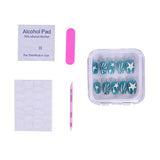 Billie Doe Blue Cosplay Nail Stickers Halloween Carnival Costume Accessories