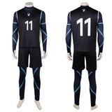 BLUE LOCK Cosplay Costume Nagi Seishiro Black Soccer Jersey Adult Male Halloween Carnival Costume