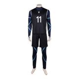 BLUE LOCK Cosplay Costume Nagi Seishiro Black Soccer Jersey Adult Male Halloween Carnival Costume