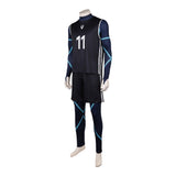 BLUE LOCK Cosplay Costume Nagi Seishiro Black Soccer Jersey Adult Male Halloween Carnival Costume