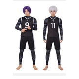 Blue Lock Cosplay Costume Reo Mikage Black No.9 Jersey Adult Male Halloween Carnival Costume