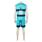 BLUE LOCK Live-Action Cosplay Costume Isagi Yoichi Green Jersey Adult Male Halloween Carnival Costume
