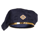 Blue Officer Hat LoL cosplay cos Hat Halloween Carnival Costume Accessories