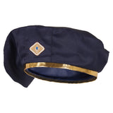 Blue Officer Hat LoL cosplay cos Hat Halloween Carnival Costume Accessories