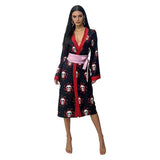 Boa Hancock Cosplay Costume Black Kimono Adult Female Halloween Carnival Costume