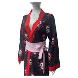 Boa Hancock Cosplay Costume Black Kimono Adult Female Halloween Carnival Costume