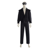 Bridgerton Cosplay Costume Benedict Bridgerton Black Outfit Adult Male Halloween Carnival Costume