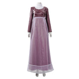 Bridgerton Cosplay Costume Sophie Beckett Purple Dress Adult Female Halloween Carnival Costume