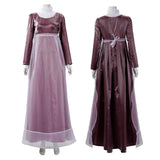 Bridgerton Cosplay Costume Sophie Beckett Purple Dress Adult Female Halloween Carnival Costume