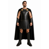 The Odyssey Cosplay Costume Agamemnon Black Armor Set Adult Female Halloween Carnival Costume