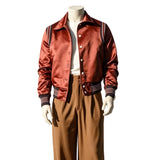 Camp Rock Cosplay Costume Nick Jonas Brown Jacket Set Adult Male Halloween Carnival Costume
