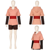 Cara Cosplay Costume Pink Hooded Set Adult Female Halloween Carnival Costume