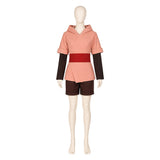 Cara Cosplay Costume Pink Hooded Set Adult Female Halloween Carnival Costume
