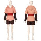 Cara Cosplay Costume Pink Hooded Set Adult Female Halloween Carnival Costume