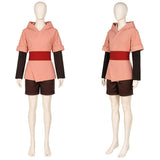 Cara Cosplay Costume Pink Hooded Set Adult Female Halloween Carnival Costume