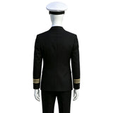 Catch Me If You Can Cosplay Costume Frank Abagnale Black Captain Uniform Adult Male Halloween Carnival Costume