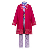Charlie and the Chocolate Factory Cosplay Costume Young Willy Wonka Red Outfit Adult Male Halloween Carnival Costume