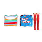 Child's Play Cosplay Costume Chucky Blue Outfit Adult Female Halloween Carnival Costume