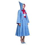 Cinderella Cosplay Costume Fairy Godmother Blue Outfit Adult Female Halloween Carnival Costume