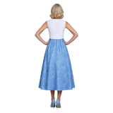 Cinderella Cosplay Costume Fairy Godmother Blue Outfit Adult Female Halloween Carnival Costume
