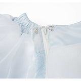 Cinderella Cosplay Costume Light Blue Dress Adult Female Halloween Carnival Costume