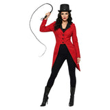 Circus Animal Trainer Women Red Outfit Adult Female Halloween Carnival Costume