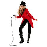 Circus Animal Trainer Women Red Outfit Adult Female Halloween Carnival Costume