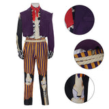 CoCo Cosplay Costume Hé‌ctor Rivera Purple Outfit  Adult Male Halloween Carnival Costume