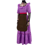 CoCo Cosplay Costume Imelda Purple Dress Adult Female Halloween Carnival Costume