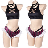 cos Arcane Jinx League of Legends Cosplay Costume Outfits Halloween Carnival Suit swinsuit