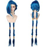 cos Arcane Season 2 Jinx Cosplay Wig Heat Resistant Synthetic Hair Carnival Halloween Party Props Wig