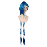 cos Arcane Season 2 Jinx Cosplay Wig Heat Resistant Synthetic Hair Carnival Halloween Party Props Wig