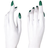 Wicked 2024 Elphaba Nail Art Adult Unisex Green Nail Halloween Carnival Costume Accessories