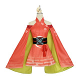 Cosmic Princess Kaguya Cosplay Costume Kaguya Orange Dress Female Halloween Carnival Costume
