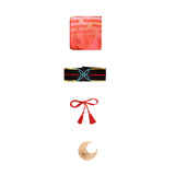 Cosmic Princess Kaguya Cosplay Costume Kaguya Orange Dress Female Halloween Carnival Costume