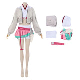 Cosmic Princess Kaguya Cosplay Costume Roka Ayatsumugi White Outfit Adult Female Halloween Carnival Costume
