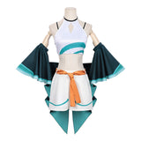 Cosmic Princess Kaguya Cosplay Costume Yachiyo Tsukimi Green Dress Adult Female Halloween Carnival Costume
